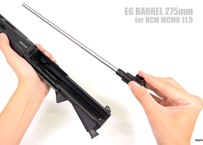 Laylax Installing EG BARREL 275mm For BCM MCMR 11.5 AEG