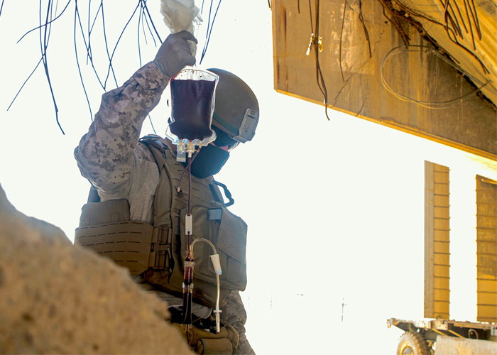 USMC Emergency Fresh Whole Blood Transfusion Training Program in Kuwait August 2020