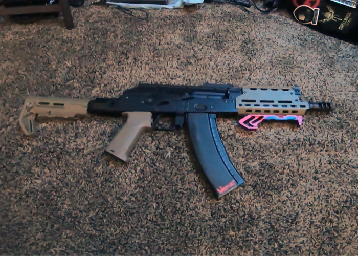 Wildcat Airsoft EMG Strike Industries TRAX AK 74 Review & Gameplay