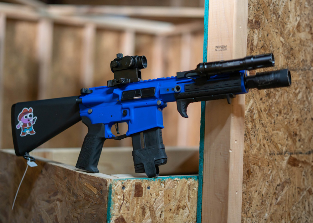 Amped Airsoft Lancer Tactical GEN 3 Hellion 7" M-LOK With Stubby Stock