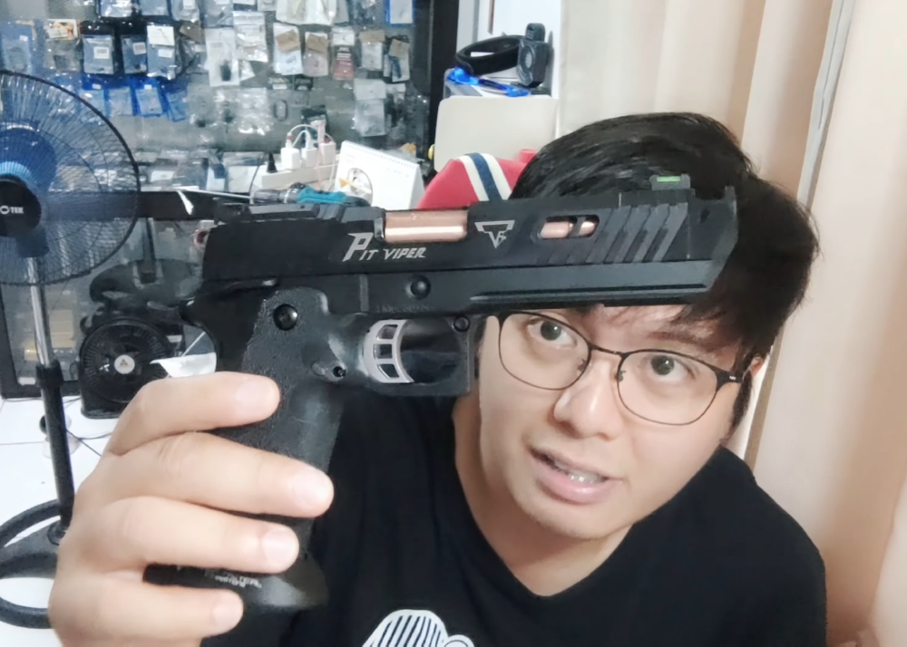 Clyde Santos Tries The EMG TTI Pit Viper GBB Pistol Popular Airsoft