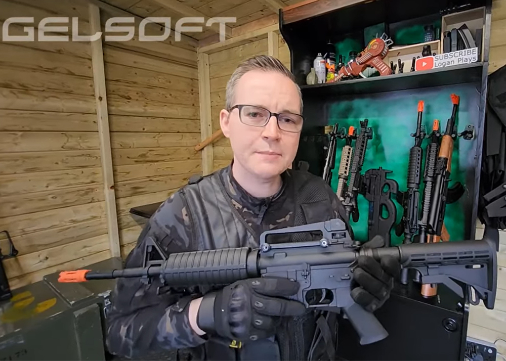 Logan Plays Gelsoft M4E Professional Gel Blaster