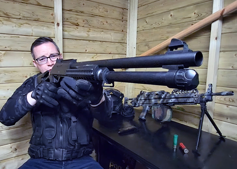 Logan Plays Nuprol Sierra Storm Bravo TriShot Airsoft Shotgun
