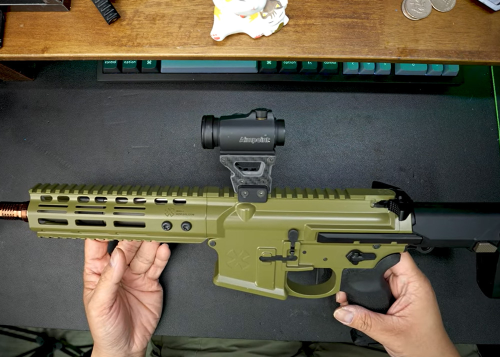 EMG (DYTAC) Noveske Gen4 Ghetto Blaster Receiver Kit (7.94 inch) for Marui  MWS GBB Airsoft Rifle (Cerakote Green) - eHobbyAsia