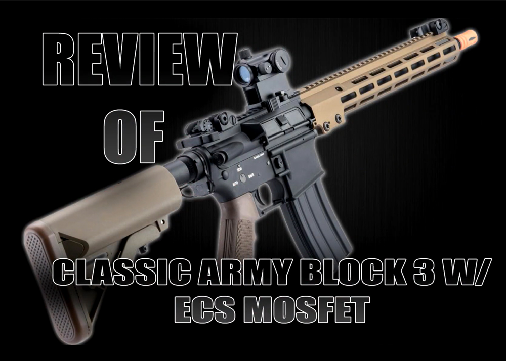Classic army block 3 m lok aeg with ecs mosfet popular airsoft
