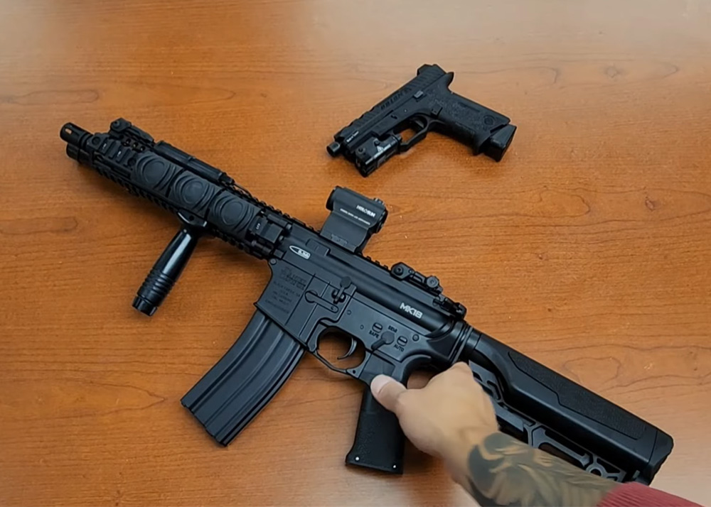 Trigger Airsoft ICS Airsoft DDMK18 S3 In 3 Different Setups