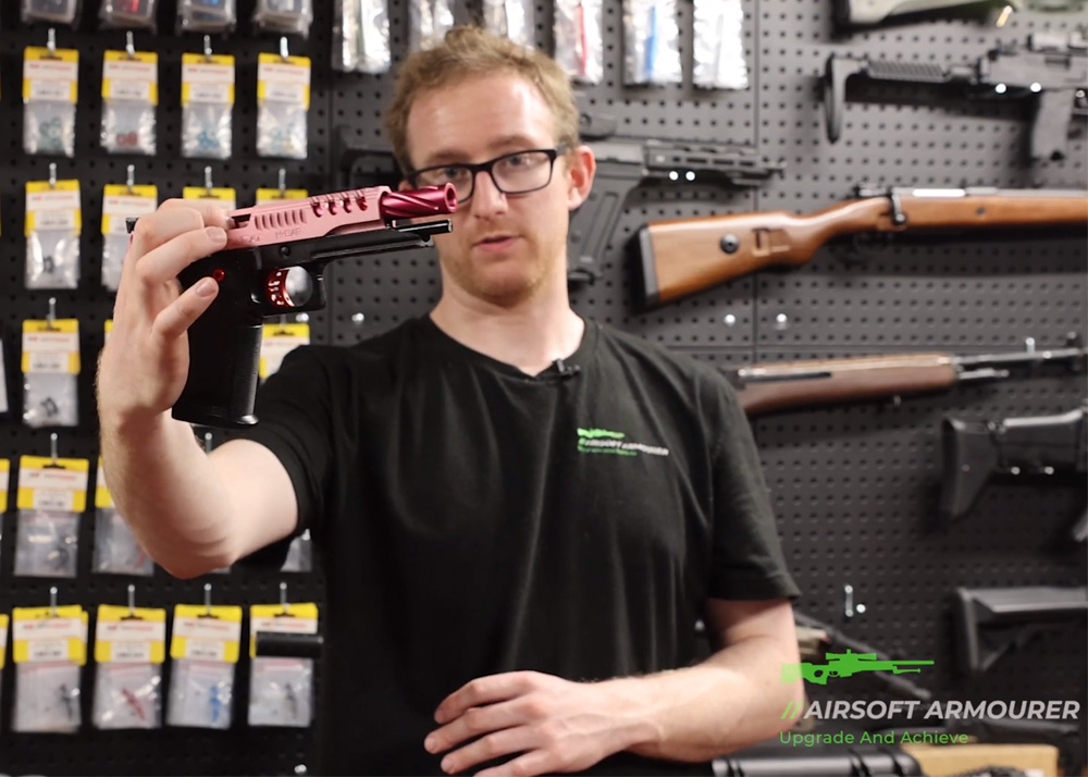 Pink Panther Custom HiCapa Gas Blowback Pistol Popular Airsoft