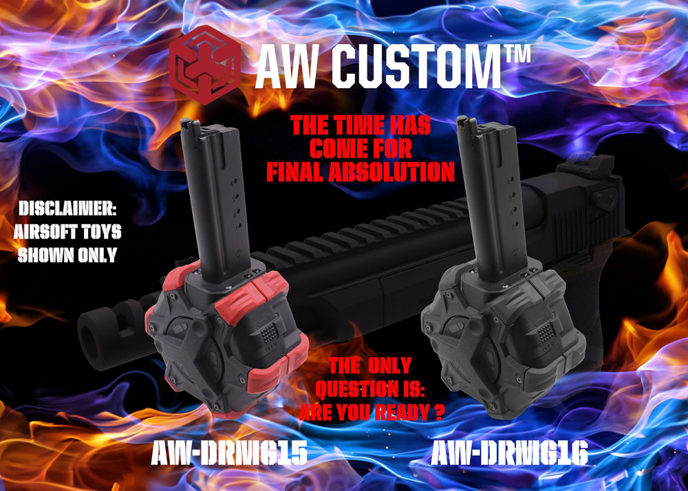 Desert Eagle Gas Drum Magazine From AW Custom Popular Airsoft