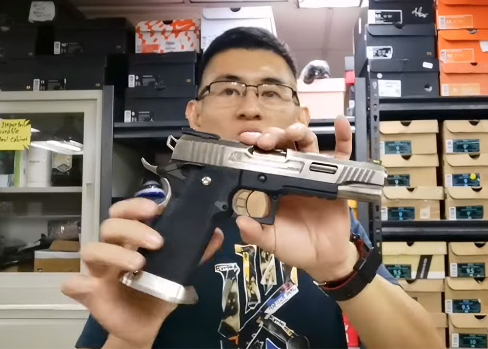 Redmantoys WE Airsoft Hi-Capa 5.1 T-Rex GBB Pistol Test