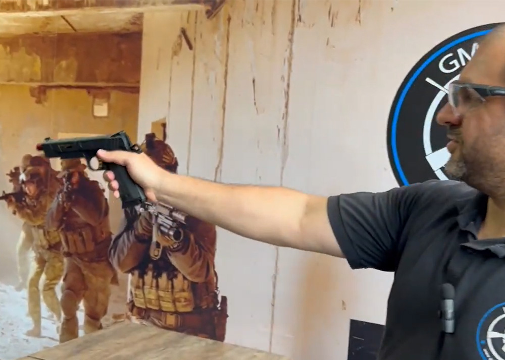 GM Tactico: Rossi 1911 Red Wings Gold GBB Pistol