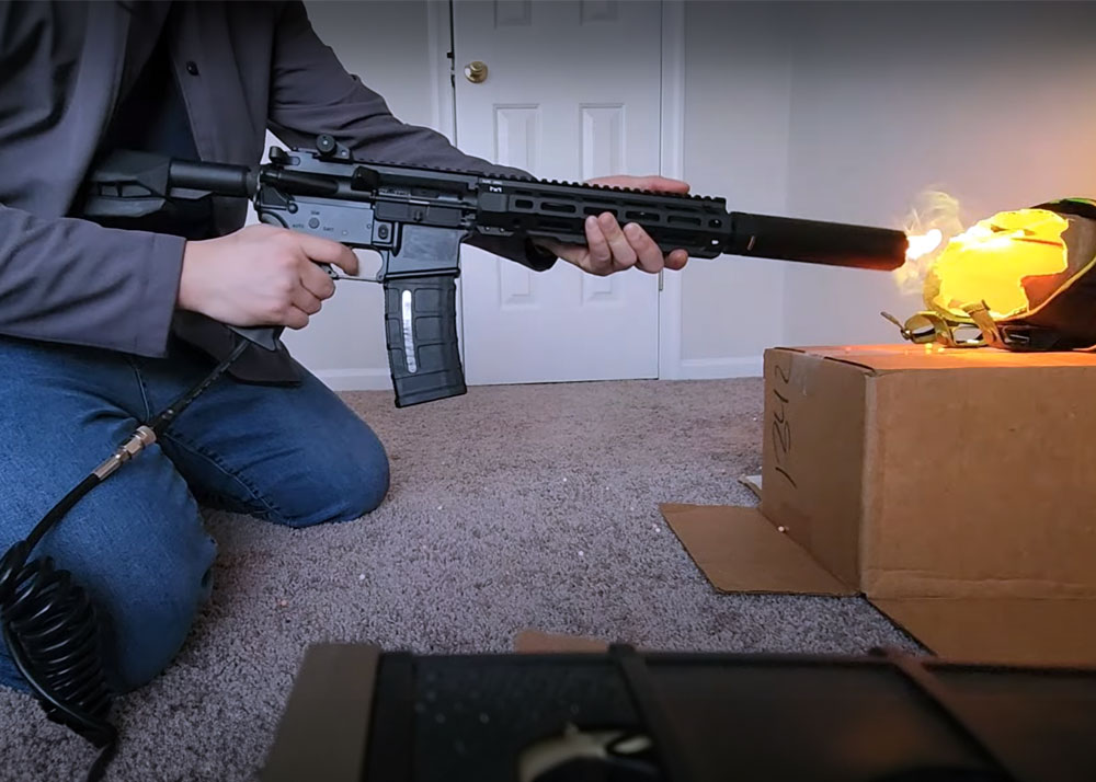 Saagri Rare Arms AR15 GBB with Smoke Wolf Suppressor