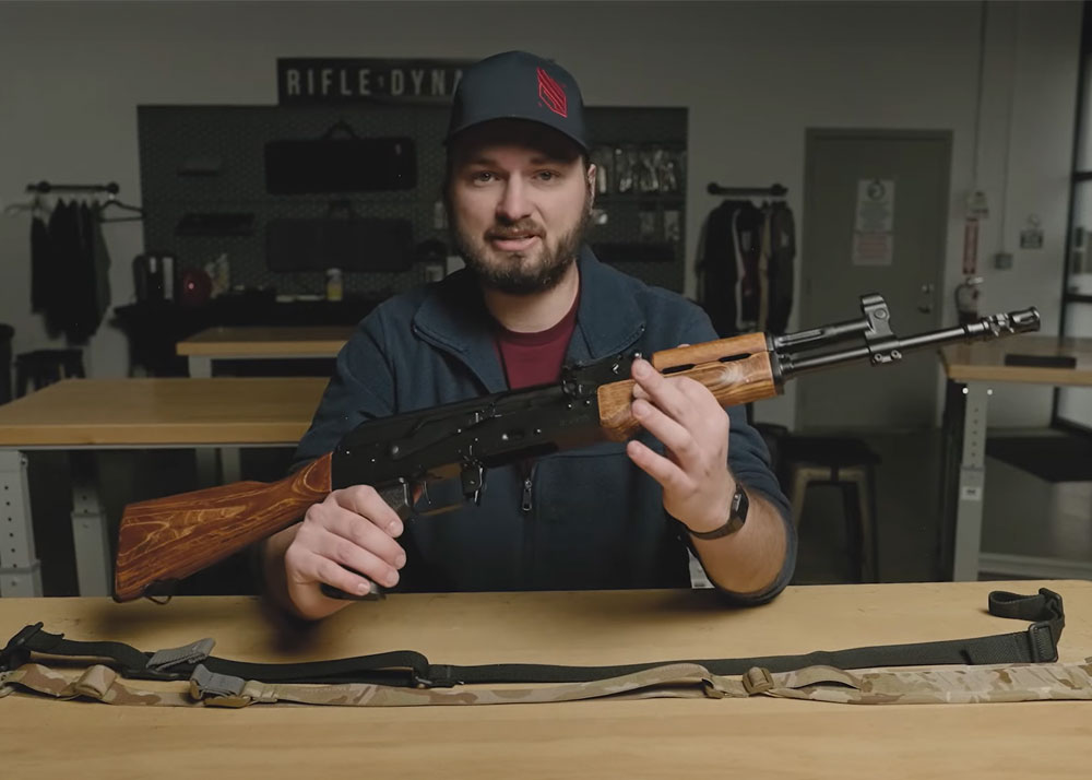 Rifle Dynamics Traditional AK With modern Two-Point Sling Setup
