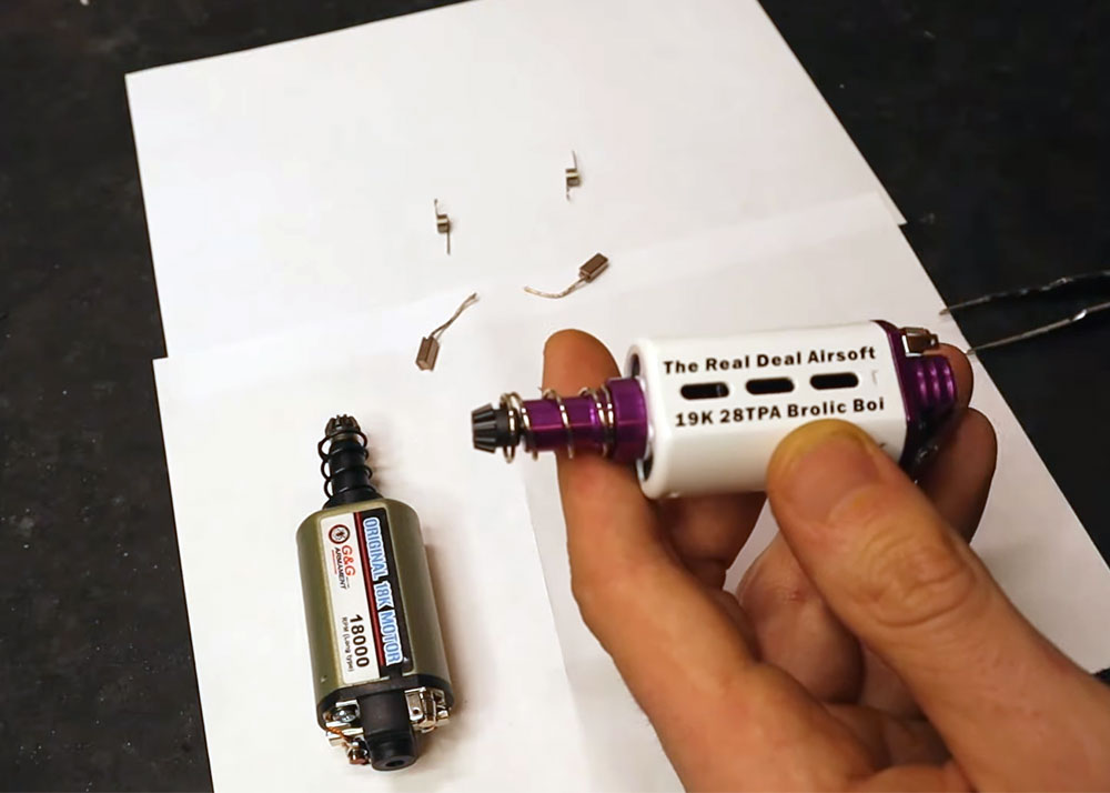 Real Deal Airsoft Changing DC Motor Brushes Howto