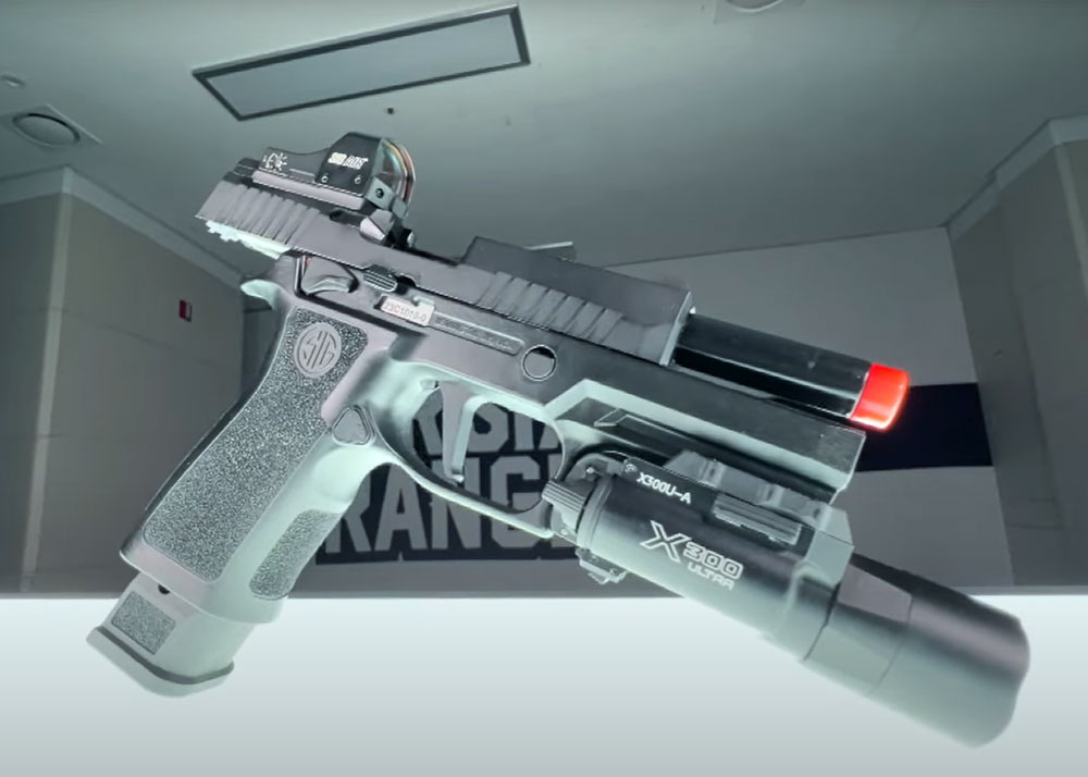 Airsix TV On The SIG AIR P320 X Carry GBB Pistol