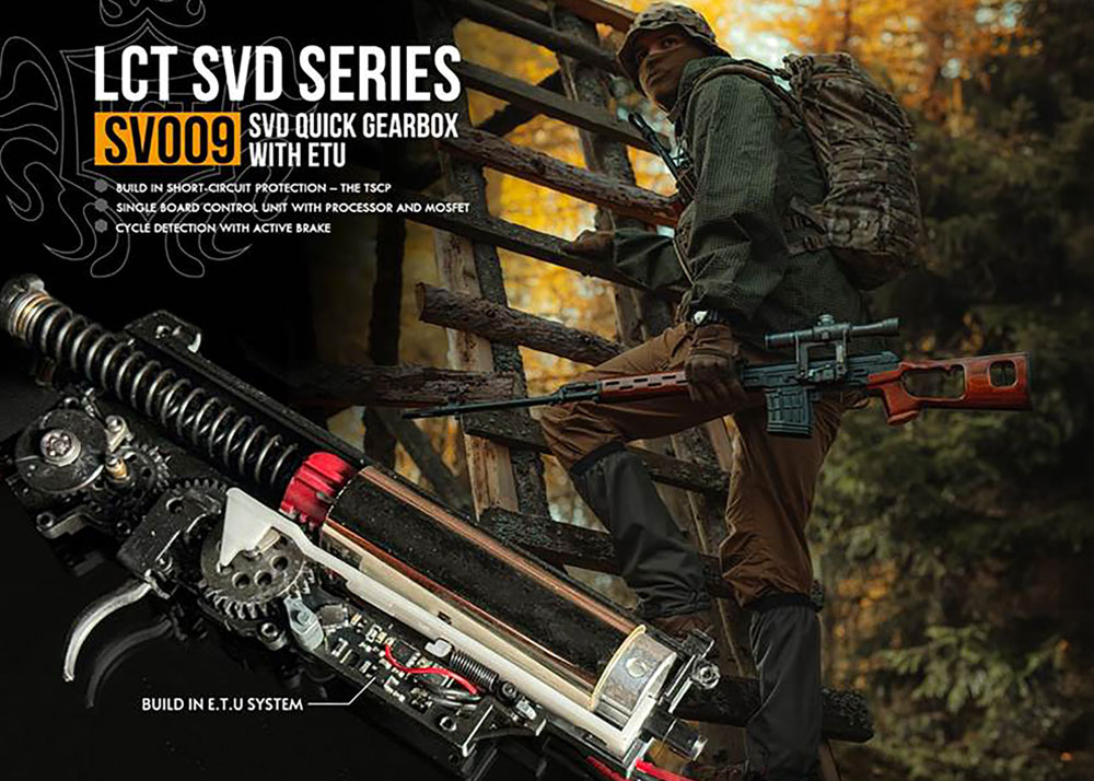 LCT SVD Quick Gearbox ETU Now Available Popular Airsoft To The Airsoft World