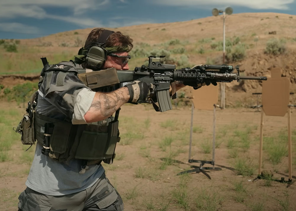 Garand Thumb With 3-Burst Menace