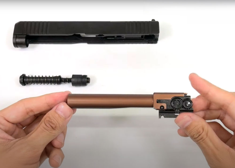 Laylax "2-way Fixed" Non-recoiling Outer Barrel for TM G17 Gen5 MOS Install