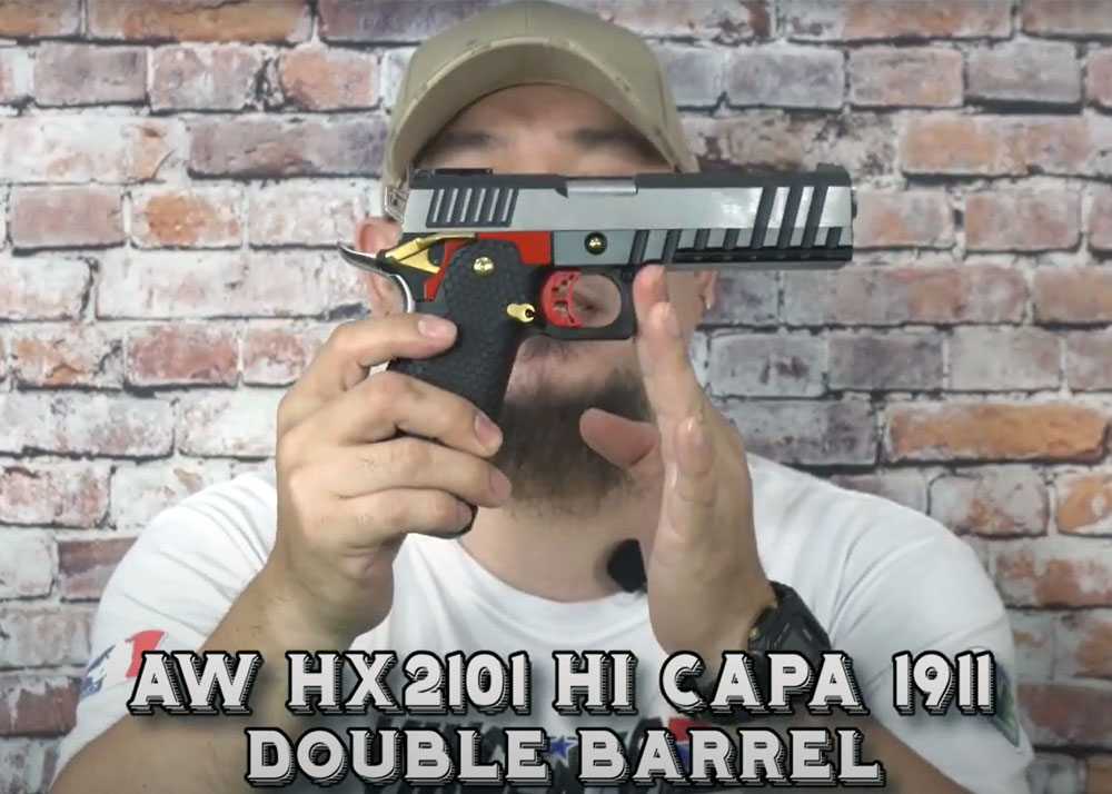 Vincents Hobby Shop AW Custom HX2101 Double Barrel Hi-Capa Tri-Color 