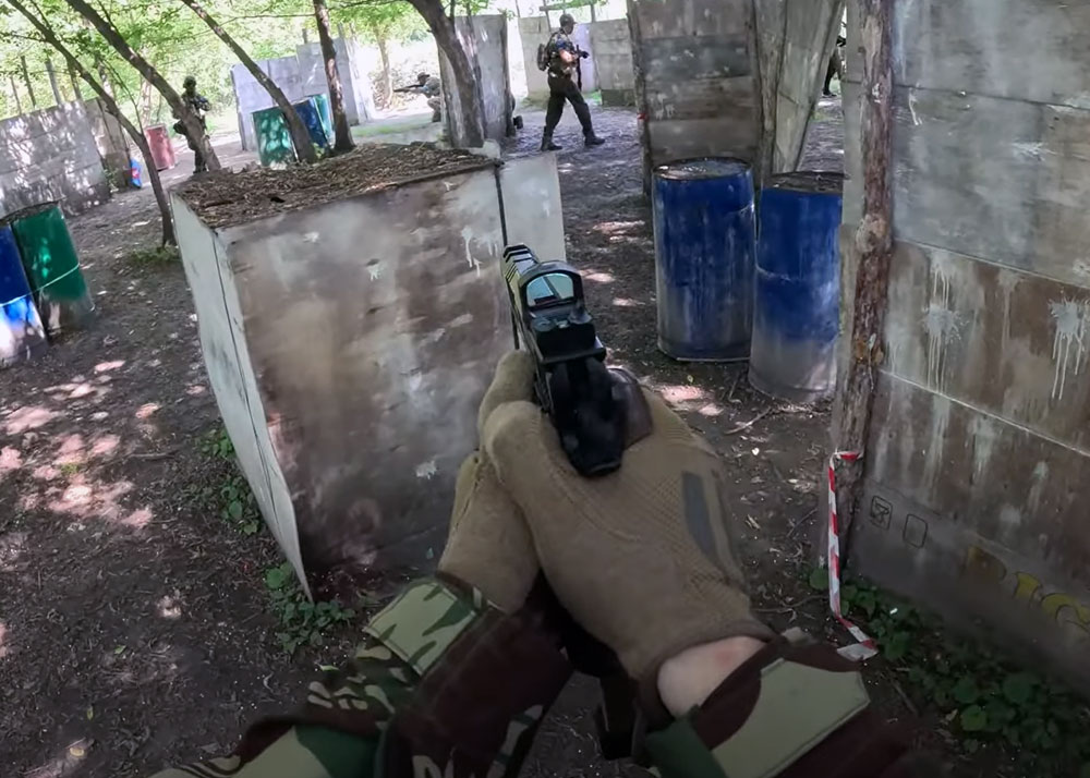 AirsoftNEXT Army Armament Alpha Race R601-3-Y GBB Pistol In Action
