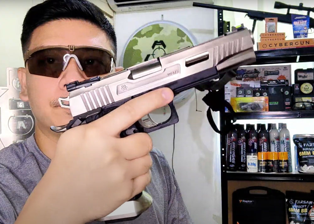 Airsoft Zeel: WE Hi-Capa Force 5.1 T-Rex GBB Silver