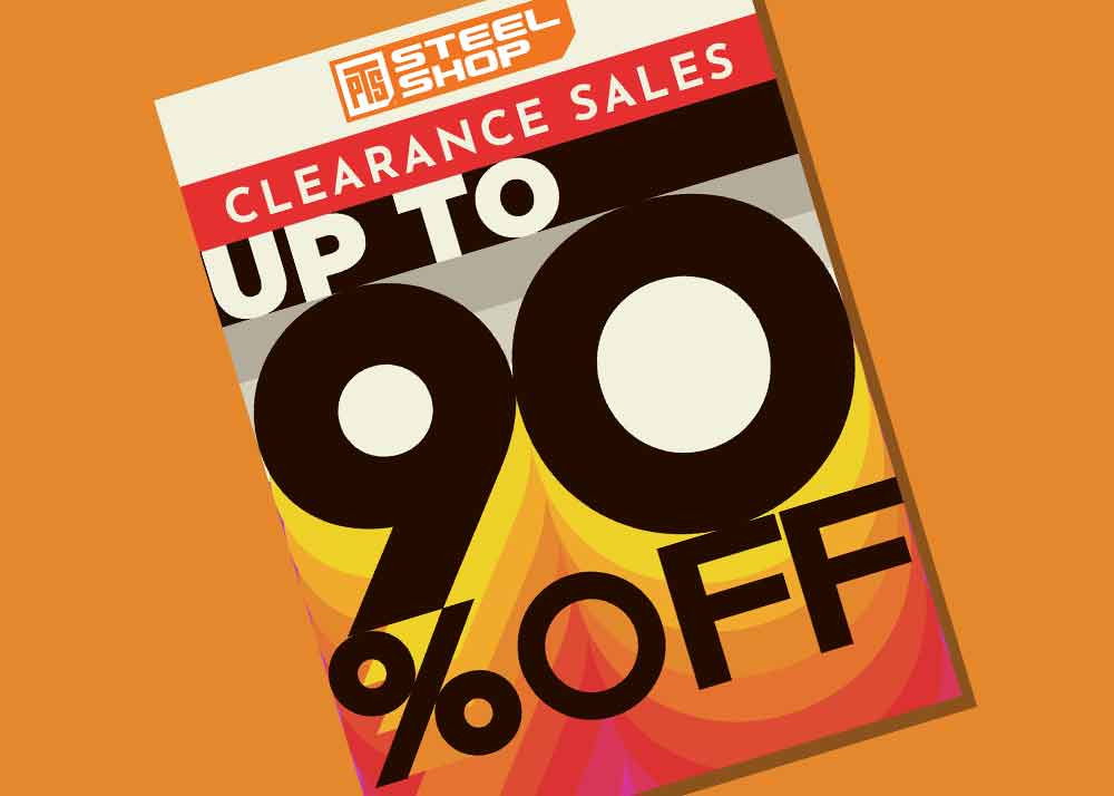 PTS Steel Shop Clearance Sale 2024