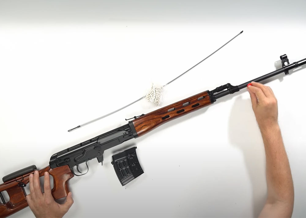 Airsoft-RUS A&K SVD Springer With Wood Furniture
