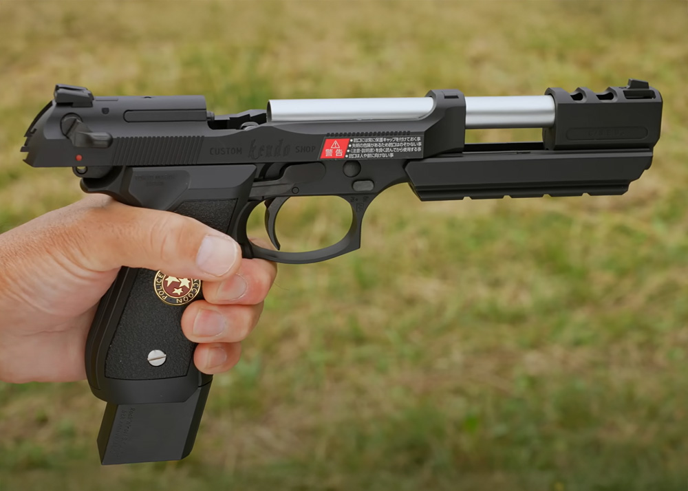 【希少】SAMURAIEDGE Barry Burton Model WE Tech Barry Burton Model Samurai Edge Biohazard M92 GBB Pistol