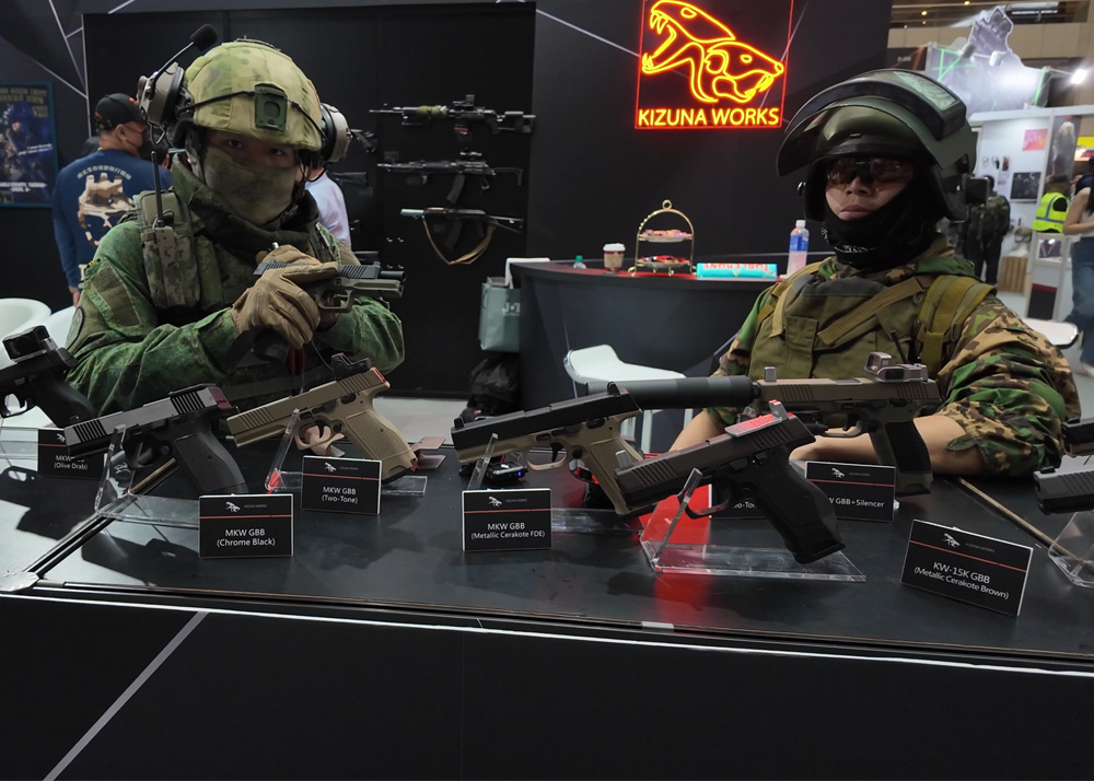 MOA Exhibition Taiwan 2024: Kizuna Works MKW & KW-15K GBBs