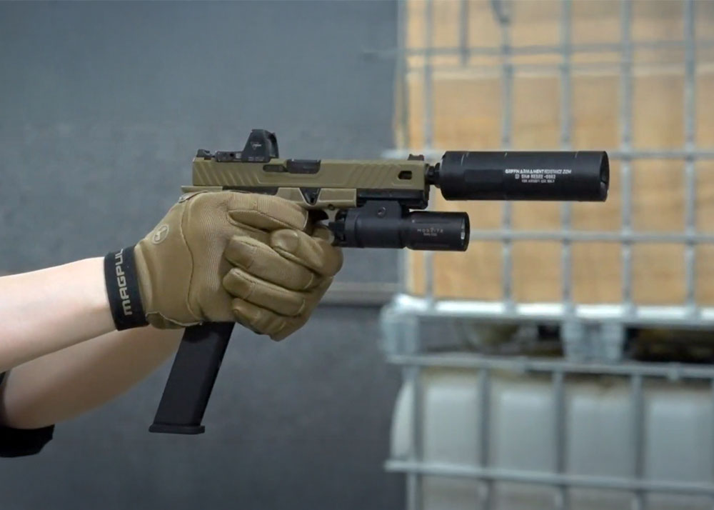 PTS ZEV OZ9 Elite GBB Pistol In FDE