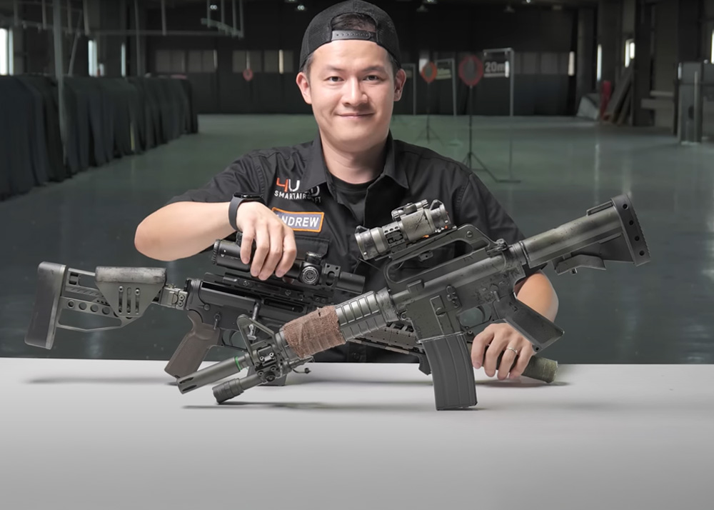 4UAD Smart Airsoft Ultimate Sniper Rifle & AR Setup With Magnus Pro AR