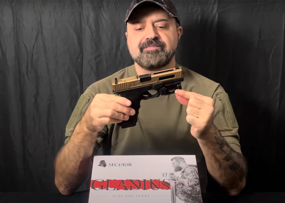 GT Custom Airsoft Gladius Acta Non Verba 17 Partial Unboxing