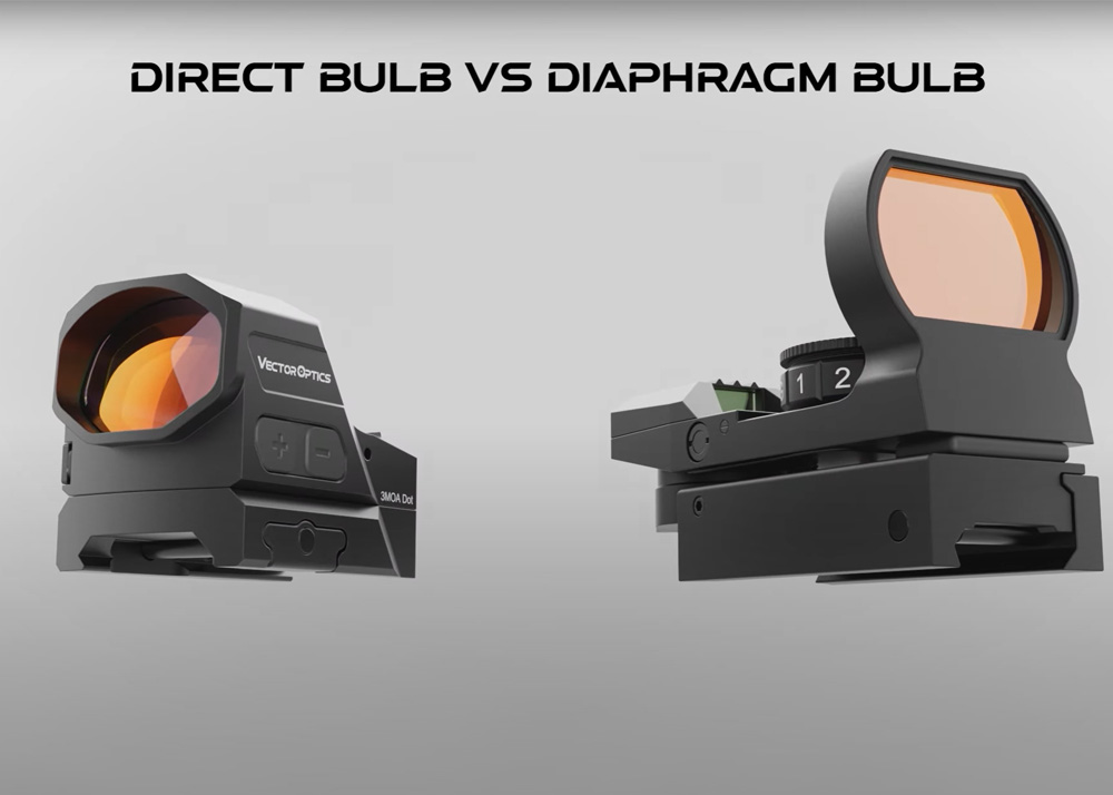 Vector Optics Red Dots: Direct Bulb Vs Diaphragm Bulb