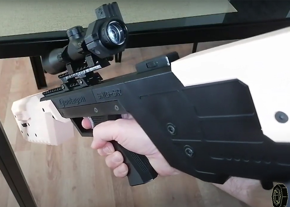 BiG DIY 3D Printed HPA Octagon SMG-Sniper Rifle