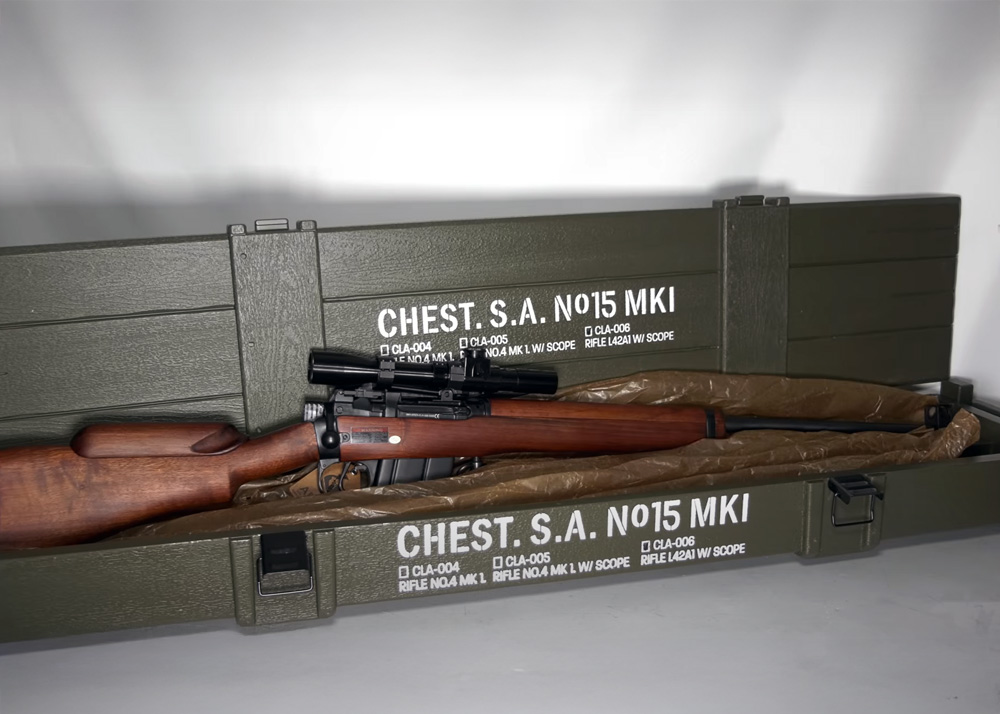 Airsoft Mike: Ares Classic Line Lee Enfield L42A1 With Scope & Crate