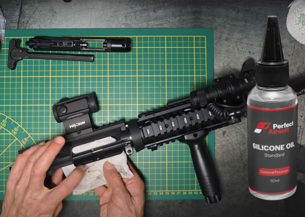 Elbee Tactical Tokyo Marui MWS Maintenance With Perfect Airsoft Lubricants