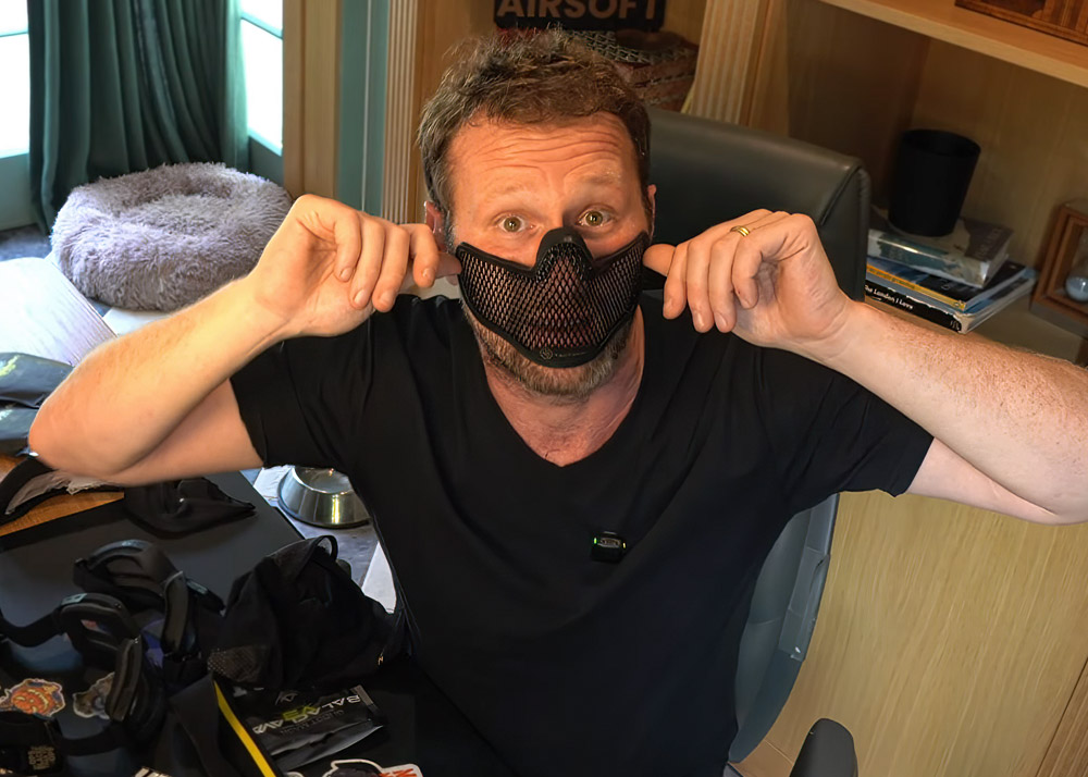 6mm Badger NB Tactical Scope X V2 Goggles & Fortis LP Face Protection 