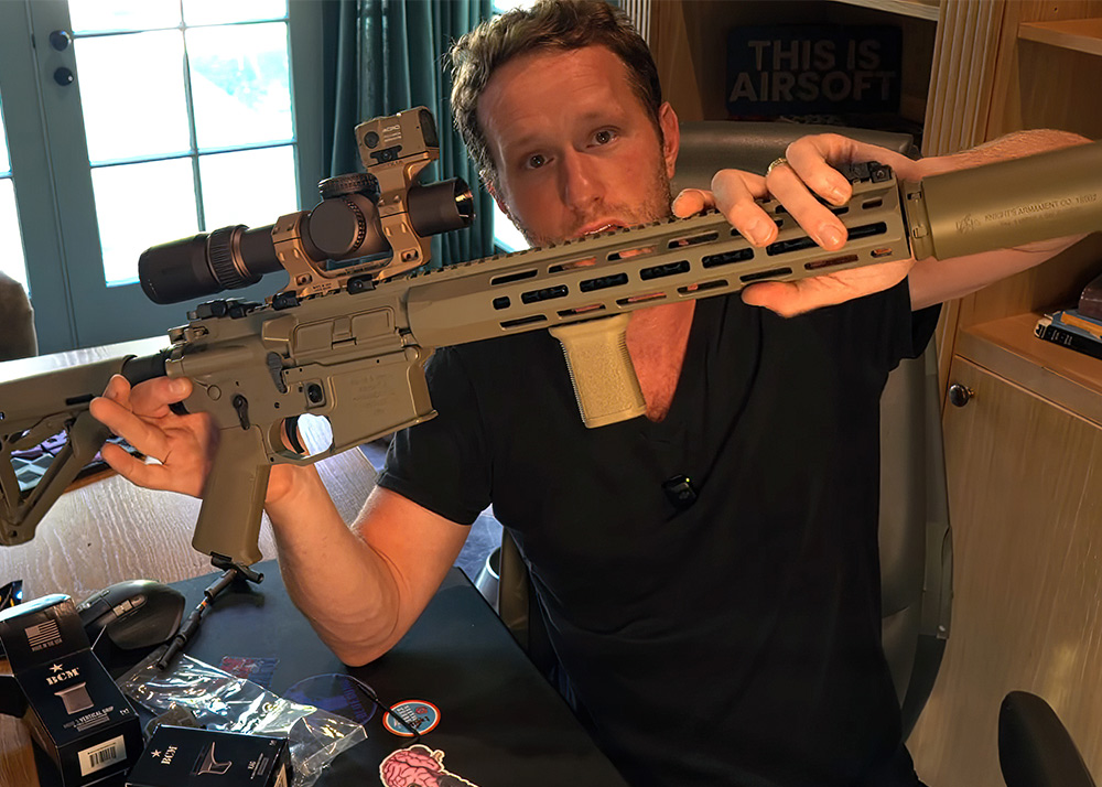 6mm Badger Foregrips For The VFC KS-1 GBB Rifle