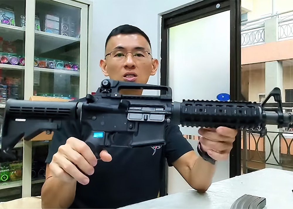 WE M4 CQB Gas Blowback Test