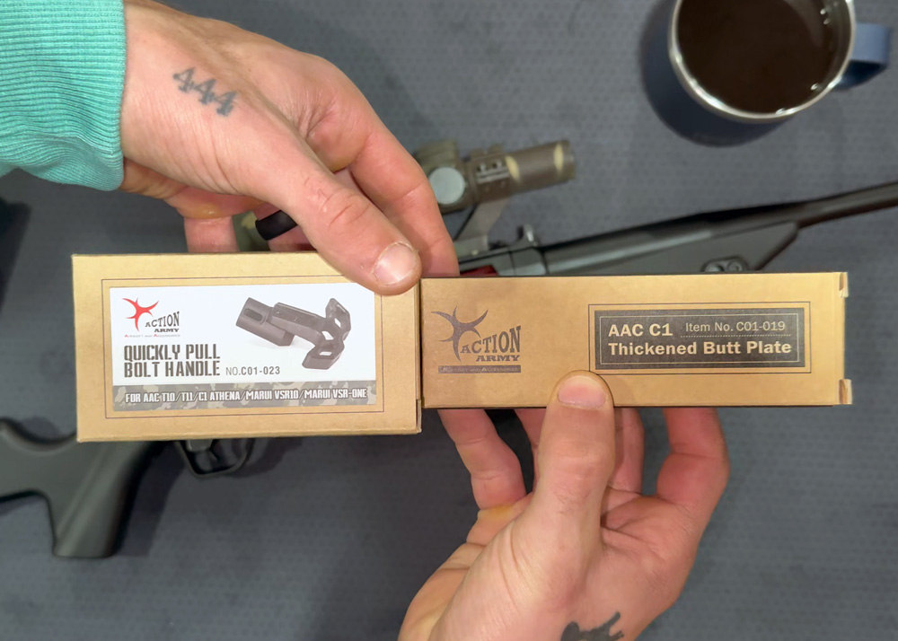 Stupid Airsoft Upgraded AAC-C1 Charging Handle & Enhanced Buttpad