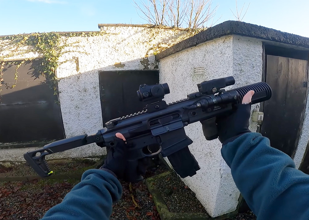 Airsoft Lefty Salvo Precision MCX Rattler V2 GBBR Gameplay