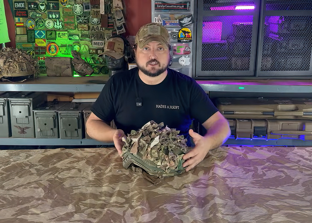 Hades Airsoft: Helmet Camouflage Done Right