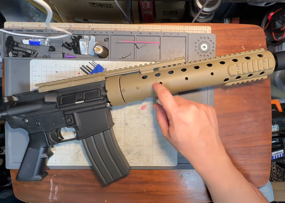 Gun Blue48 Tokyo Marui M4A1 MWS Conversion to MK12 Mod H