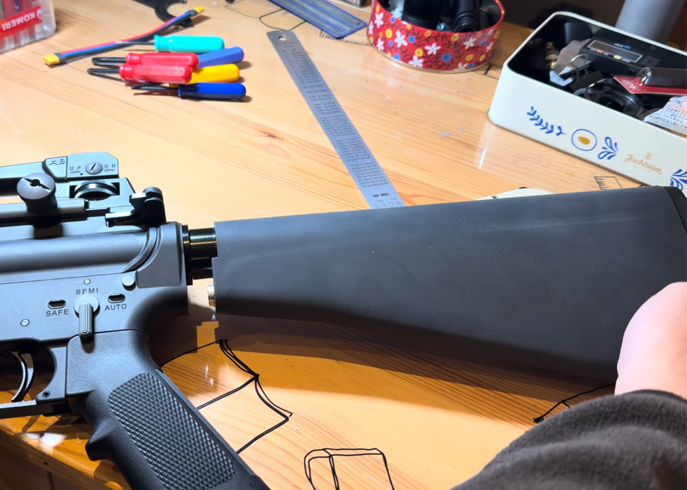 Neko Shark Tokyo Marui M4A1 Evolt Fixed Stock Install