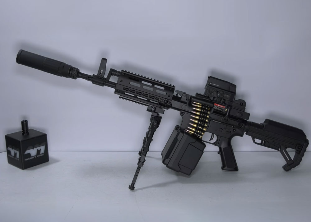 Airsoft Mike Unboxes The Golden Eagle MCR LMG