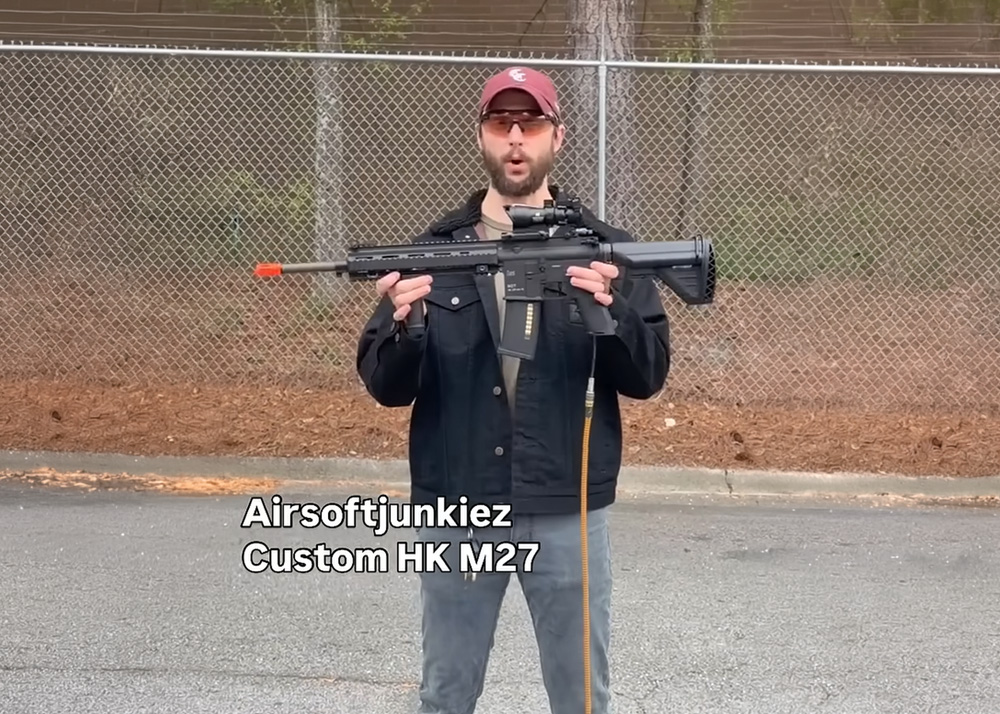 New Airsoftjunkiez Custom M27 HPA Rifle
