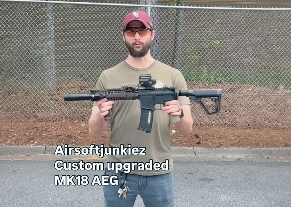 Airsoftjunkiez Expert AEG DD MK18 Quick Demo