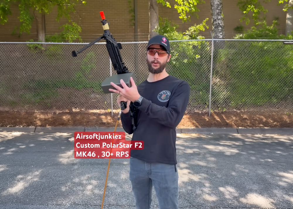 Airsoftjunkiez HPA MK46 SAW Quick Demo