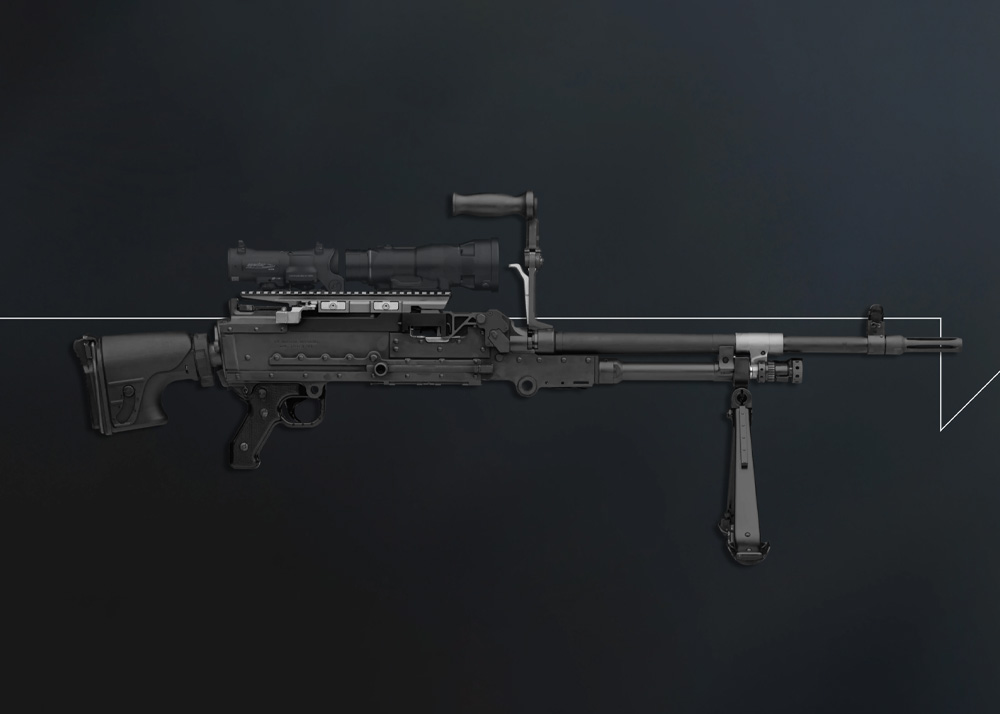 FN MAG TACTICAL with Long Rail