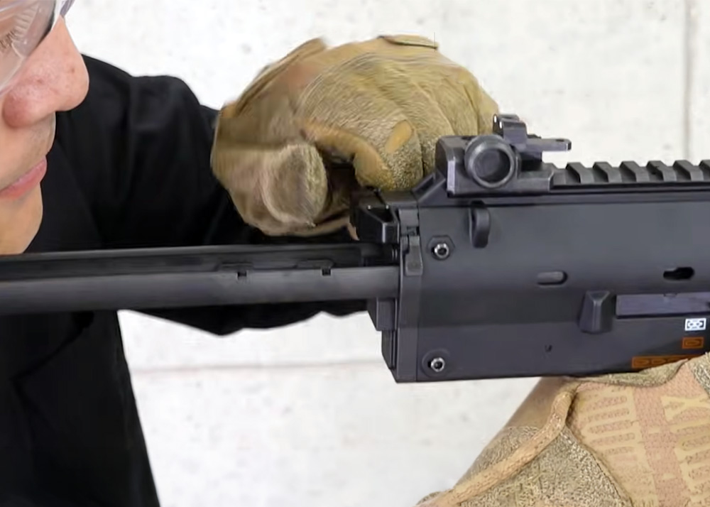 Nineball Tokyo Marui MP7A1 GBB Custom Charging Handle Install