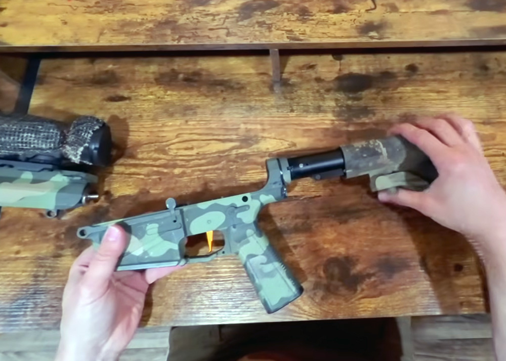 OK Airsoft MTW Wraith X CO2 Adapter On The MTW-308 DMR